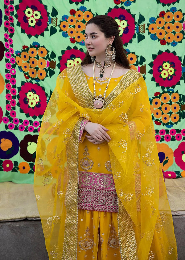 MAYO DRESS WORN BY HANIA AMIR UNSTITCHED GHARARA