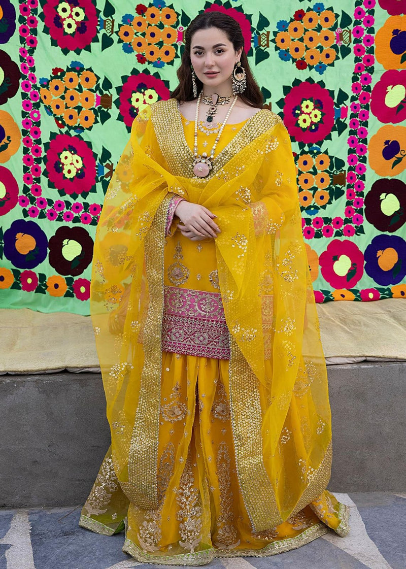 MAYO DRESS WORN BY HANIA AMIR UNSTITCHED GHARARA