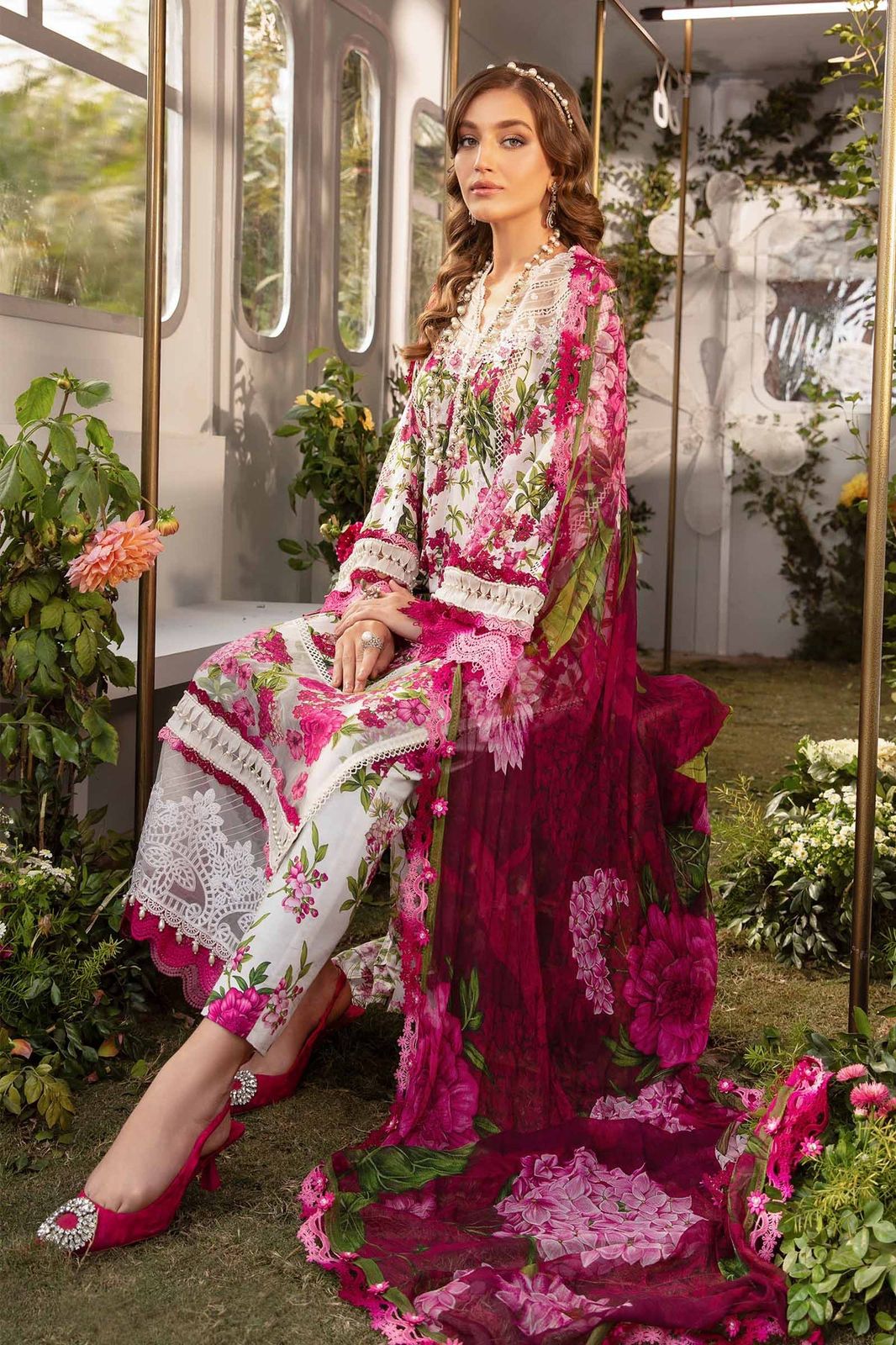 Maria B MPRINT LAWN 3Pc Unstiched Suit