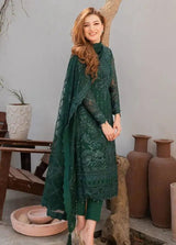 Gulaal Green Unstitched Dress