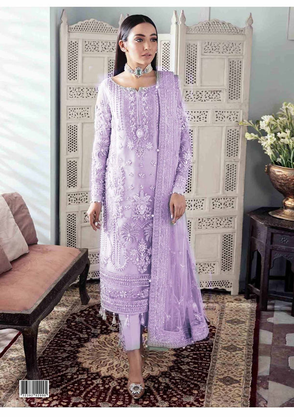 GULAAL WEDDING WEAR MASTER QUALITY DRESS 3PEC-UNSTICHED