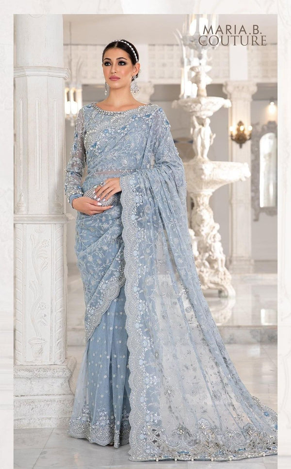 MARIA B COUTURE NET SAREE - WEDDING WEAR