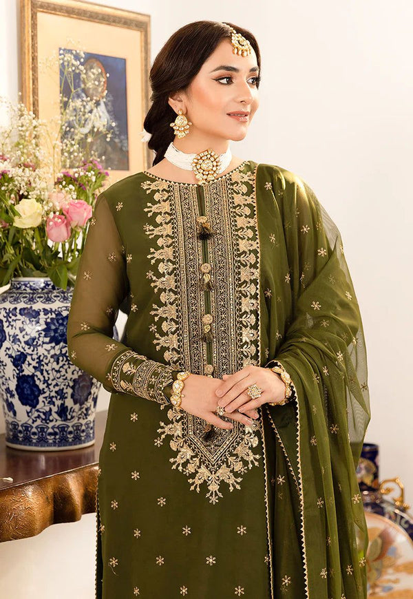 Asim Jofa Chiffon Collection 3 Piece Unstitched