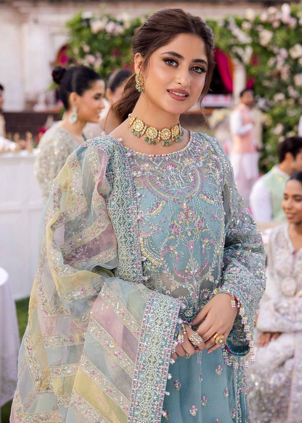 BRAND….KANWAL MALIK ORGANZA Suit Unstitch Replica