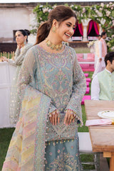 BRAND….KANWAL MALIK ORGANZA Suit Unstitch Replica