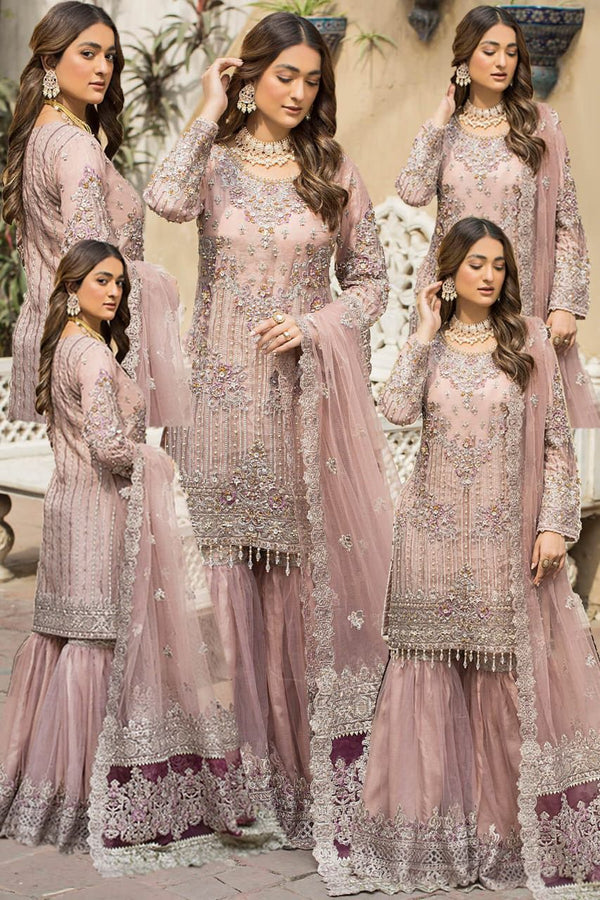 Imrozia Net Wedding Collection 3 Piece Unstitched